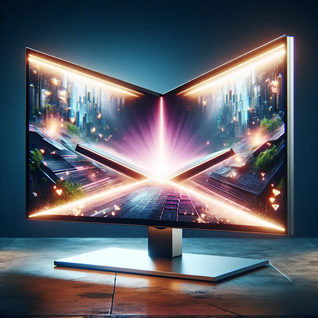 Asus mostra monitor gamer dobrável de 27 polegadas